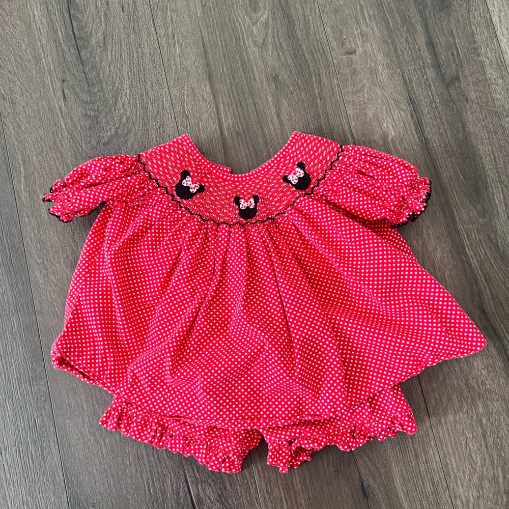 Stitchy Fish Minnie Mouse Bloomer Set